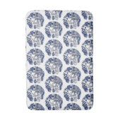 Klassieke Blue Willow Design Kitchen Rug of Badmat (Voorkant Verticaal)
