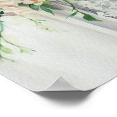 Klassieke Blush, Bruids Cascading Boeket 1, Poster (Hoek)