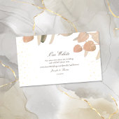 Klassieke Blush Eucalyptus Bruiloft Website Informatiekaartje