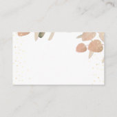 Klassieke Blush Eucalyptus Bruiloft Website Informatiekaartje (Achterkant)