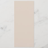 Klassieke Blush Roze Kalligrafie Formele Bruiloft Menu (Achterkant)