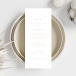 Klassieke Blush Roze Kalligrafie Formele Bruiloft Menu<br><div class="desc">Dit ontwerp maakt deel uit van een collectie; Neem contact met mij op als u hulp nodig hebt bij het vinden van passende design of producten; Ook verkrijgbaar in alternatieve kleuren</div>
