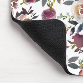 Klassieke Blush Roze Sage Green Dusty Blue Flowers Muismat (Hoek)