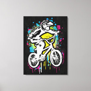 Klassieke Bmx Bike - Bmx Freestyle Bmx Canvas Afdruk