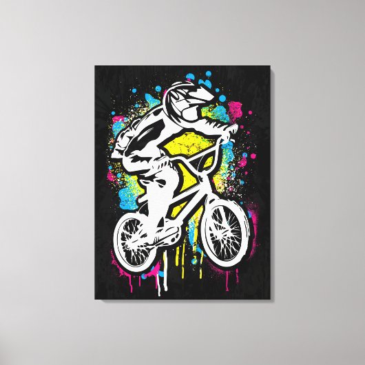 Klassieke Bmx Bike - Bmx Freestyle Bmx Canvas Afdruk (Voorkant)