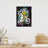 Klassieke Bmx Bike - Bmx Freestyle Bmx Poster Afdr (Keuken)