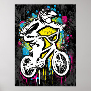 Klassieke Bmx Bike - Bmx Freestyle Bmx Poster Afdr
