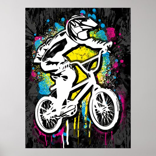 Klassieke Bmx Bike - Bmx Freestyle Bmx Poster Afdr (Voorkant)
