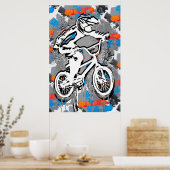 Klassieke Bmx Bike - Bmx Freestyle Bmx Poster Afdr (Keuken)