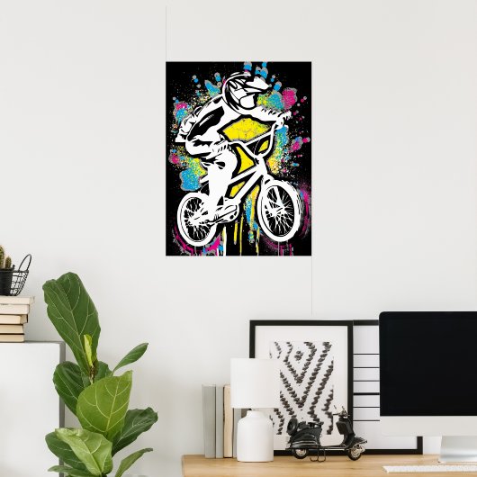 Klassieke Bmx Bike - Bmx Freestyle Bmx Poster Afdr (Thuiskantoor)