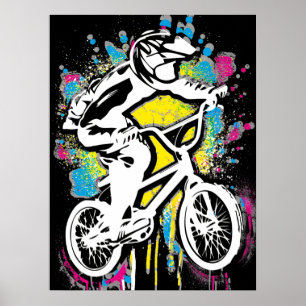 Klassieke Bmx Bike - Bmx Freestyle Bmx Poster Afdr