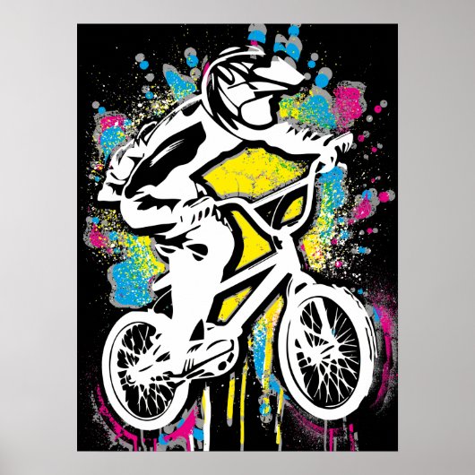 Klassieke Bmx Bike - Bmx Freestyle Bmx Poster Afdr (Voorkant)