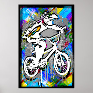 Klassieke Bmx Bike - Bmx Freestyle Bmx Poster Afdr