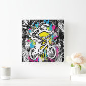 Klassieke bmx-bike - Bmx Freestyle Bmx Square Cloc Vierkante Klok (Huis)