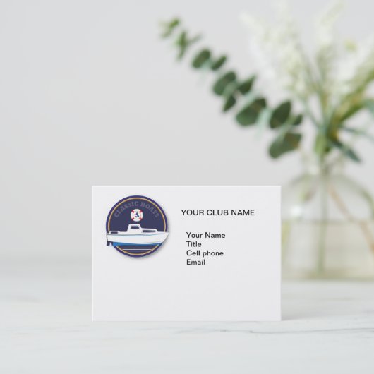 Klassieke Boat - Albin Visitekaartje (Staand voorkant)