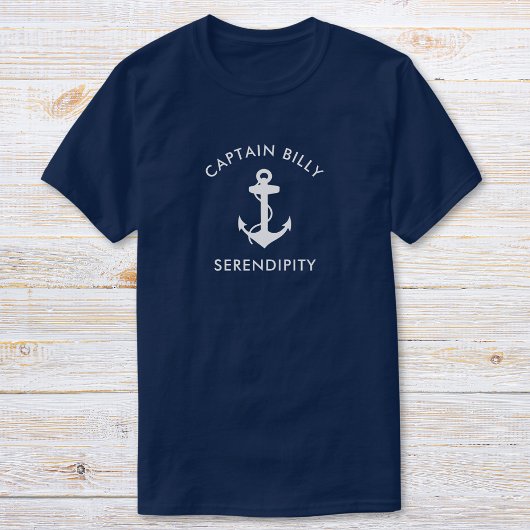 Klassieke Boat Anchor Captains T-shirt