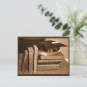 Klassieke boeken met Afstuderen Pet Briefkaart (Staand voorkant)