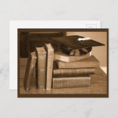 Klassieke boeken met Afstuderen Pet Briefkaart (Voorkant / Achterkant)