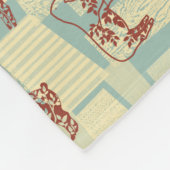 Klassieke boerderij fleece deken (Hoek)