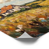 Klassieke boerderij landelijk landschapskunst poster (Hoek)