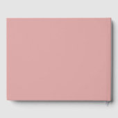 Klassieke Boho Blush Roze Gouden Frame Bruidsfeest Gastenboek (Achterkant)