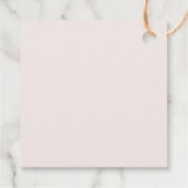 Klassieke Boho Blush Wildflower Wedding Bedankjes Labels (Achterkant)