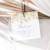 Klassieke Boho Blush Wildflower Wedding Bedankjes Labels