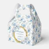 Klassieke Boho Lichtblauw Goud Wedding Favoriet Bo Bedankdoosjes (Voorkant Zijde)