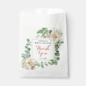 Klassieke Boho Roos Bloemrijke Bruidsdouche Dank J Bedankzakje (Voorkant)