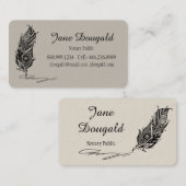 Klassieke Boho Tribal Folk Kunstdoether Pen Notari Visitekaartje (Voorkant / Achterkant)