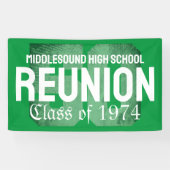 Klassieke Bold 50 Jaar High School Reunion Klasse  Spandoek (Horizontaal)