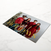 Klassieke Bold Foil Prettige Feestdagen Kaart (Gedraaid)