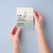 Klassieke BOLD FOTO-OVERLADING Sparen de Dates-BEG Flyer (Hand)