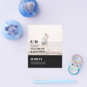 Klassieke BOLD FOTO-OVERLADING Sparen de Dates-BEG Flyer (Enkel)