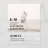 Klassieke BOLD FOTO OVERLAY Save the Dates BUDGET (Voorkant)