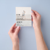 Klassieke BOLD FOTO OVERLAY Wedding Invite BUDGET Flyer (Hand)