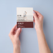 Klassieke BOLD FOTO OVERLAY Wedding Invite BUDGET Flyer (Hand)