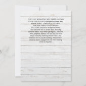 Klassieke BOLD FOTO OVERLAY Wedding Invite Kaart (Achterkant)