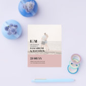 Klassieke BOLD FOTOBESCHERMING Save the Dates BUDG Flyer (Enkel)