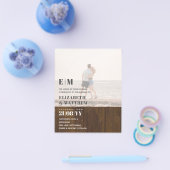 Klassieke BOLD PHOTO OVERLAY Trouw Uitnodiging BUD Flyer (Enkel)