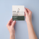 Klassieke BOLD PHOTO OVERLAY Trouw Uitnodiging BUD Flyer (Hand)