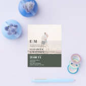 Klassieke BOLD PHOTO OVERLAY Trouw Uitnodiging BUD Flyer (Enkel)