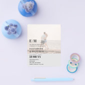 Klassieke BOLD PHOTO OVERLAY Trouw Uitnodiging BUD Flyer (Enkel)