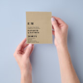 Klassieke BOLD tekst slechts de Uitnodiging van de Flyer (Hand)