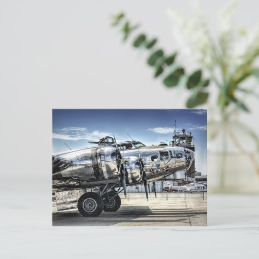 Klassieke bommenwerper b-17 briefkaart (Staand voorkant)