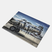 Klassieke bommenwerper b-17 deurmat (Schuin)