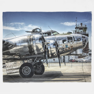 Klassieke bommenwerper b-17 fleece deken
