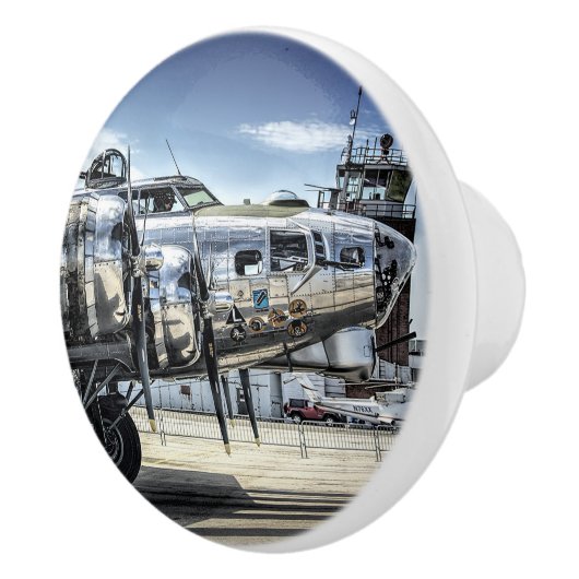 Klassieke bommenwerper b-17 keramische knop (Rechts)