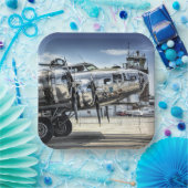 Klassieke bommenwerper b-17 papieren bordje (Feest)