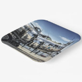 Klassieke bommenwerper b-17 papieren bordje (Gebogen)